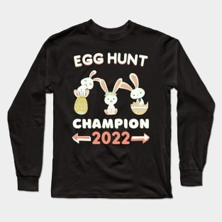 Funny Egg Hunt Champion 2022 Cool Long Sleeve T-Shirt